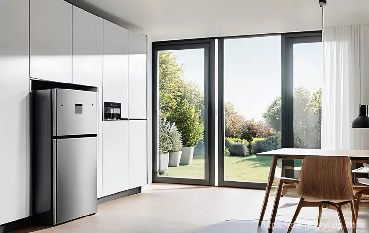 탄소중립을 위한 친환경 가전 선택법 - **Prompt:** A bright and modern German kitchen, impeccably clean and organized, showcasing sleek, hi...