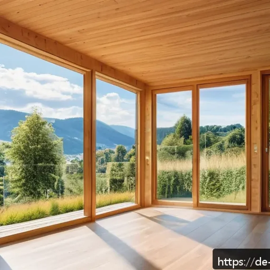 친환경 건축의 필요성 및 사례 - A modern German eco-friendly wooden house in Freiburg, showcasing sustainable architecture with natu...